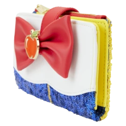 LOUNGEFLY Snow White Princess Sequin Series Flap Wallet 9 LOUNGEFLY Snow White Princess Sequin Series Flap Wallet -Loungefly WDWA2531 LFDISNEYSNOWWHITESEQUINSERIESFLAPWALLET0861SIDE