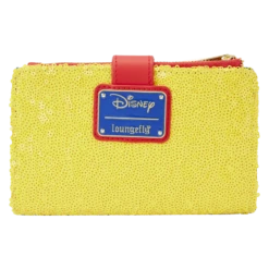 LOUNGEFLY Snow White Princess Sequin Series Flap Wallet 10 LOUNGEFLY Snow White Princess Sequin Series Flap Wallet -Loungefly WDWA2531 LFDISNEYSNOWWHITESEQUINSERIESFLAPWALLET0862BACK