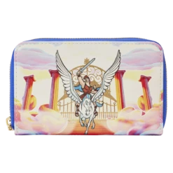 LOUNGEFLY Hercules Mount Olympus Golden Gates Zip Around Wallet