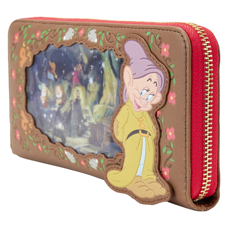 LOUNGEFLY Snow White Lenticular Princess Series Zip Around Wristlet Wallet 7 LOUNGEFLY Snow White Lenticular Princess Series Zip Around Wristlet Wallet - Image 5