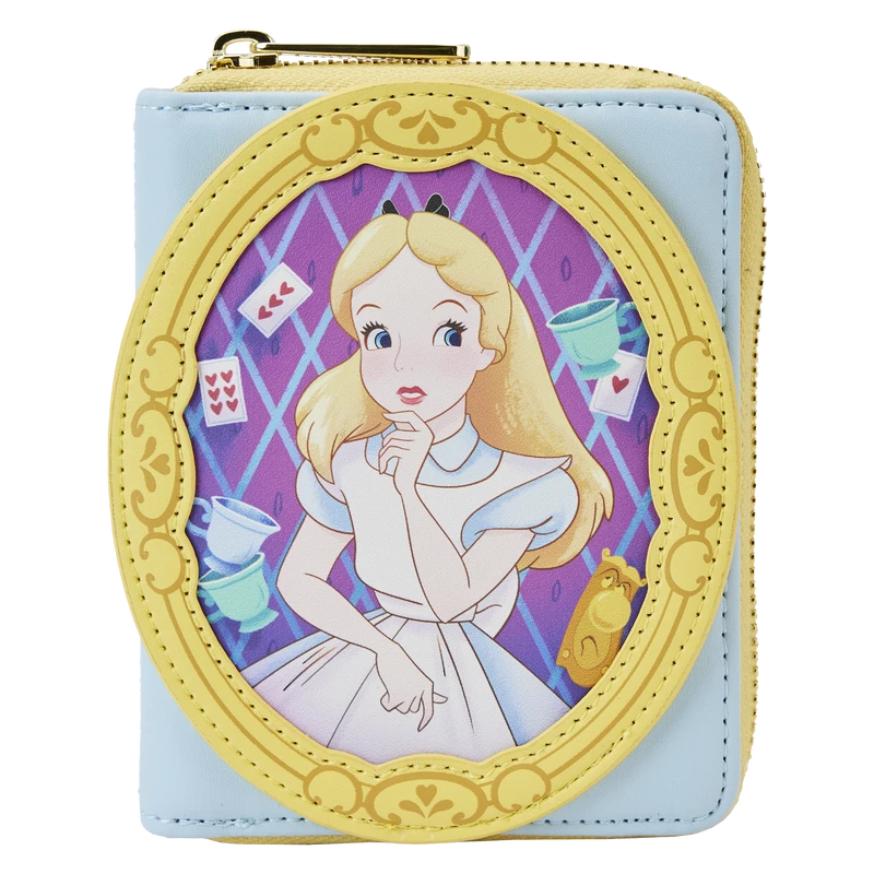 LOUNGEFLY Alice In Wonderland Cameo Zip Around Wallet 3 LOUNGEFLY Alice In Wonderland Cameo Zip Around Wallet