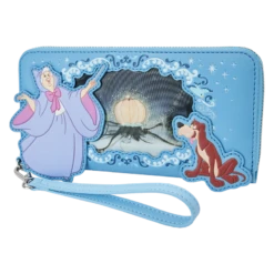LOUNGEFLY Cinderella Lenticular Princess Series Zip Around Wristlet Wallet -Loungefly WDWA2561 LFDISNEYCINDERELLAPRINCESSLENTICULARSERIESZIPAROUNDWALLET0913LENTICULAR