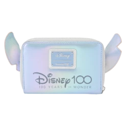 LOUNGEFLY Disney100 Platinum Stitch Cosplay Zip Around Wallet -Loungefly WDWA2567 LFDISNEY100THANNIVERSARYPLATINUMSTITCHZIPAROUNDWALLET1166BACK