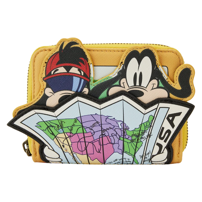 LOUNGEFLY A Goofy Movie Road Trip Zip Around Wallet 3 LOUNGEFLY A Goofy Movie Road Trip Zip Around Wallet