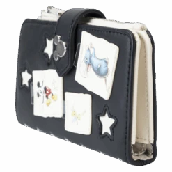 LOUNGEFLY Disney100 Sketchbook Flap Wallet -Loungefly WDWA2596 LFDISNEY100THANNIVERSARYSKETCHBOOKFLAPWALLET1357SIDE