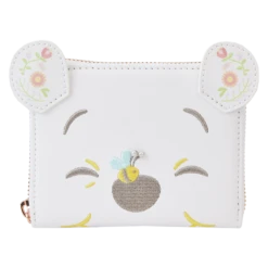 LOUNGEFLY Winnie The Pooh Cosplay Folk Floral Zip Around Wallet