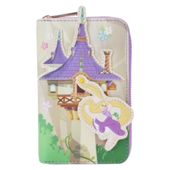LOUNGEFLY Tangled Rapunzel Swinging From The Tower Zip Around Wallet -Loungefly WDWA2608 LFDISNEYTANGLEDRAPUNZELSWINGINGFROMTOWERZIPAROUNDWALLET1680MOVEMENT