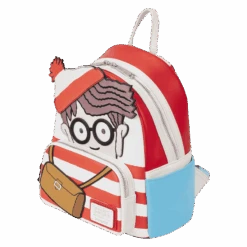 LOUNGEFLY Where’s Waldo Cosplay Mini Backpack -Loungefly WHWBK0001 LFWHERESWALDOCOSPLAYMINIBACKPACK1752QUARTER