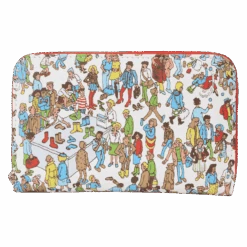 LOUNGEFLY Where’s Waldo Allover Print Zip Around Wallet